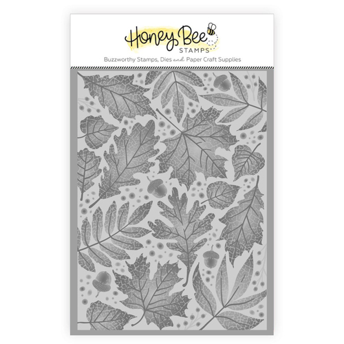 Honey Bee Fall Leaves 3D Embossing Folder