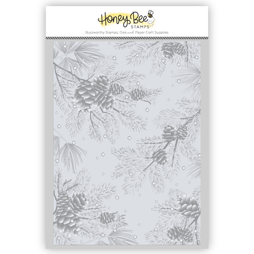 Honey Bee Snowy Pines 3D Embossing Folder