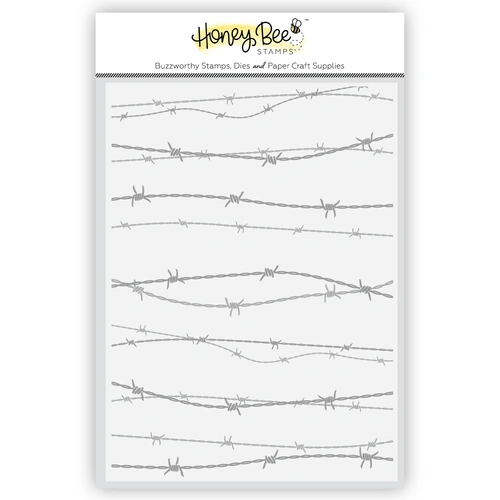 Honey Bee Barbed Wire 3D Embossing Folder
