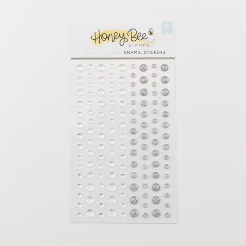 Honey Bee Shimmer & Shine Enamel Stickers