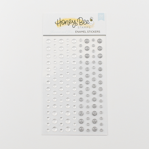 Honey Bee Shimmer & Shine Enamel Stickers