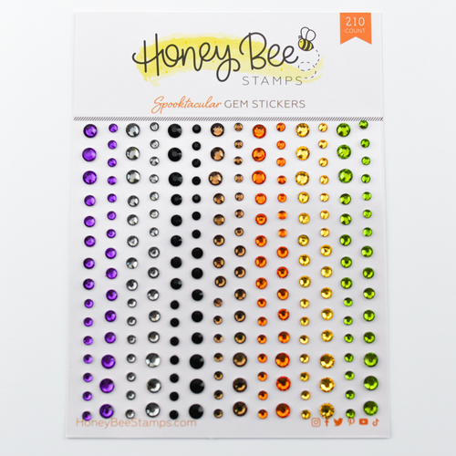 Honey Bee Spooktacular Gem Stickers