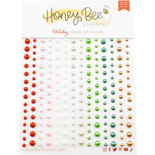 Honey Bee Holiday Pearls Pearl Stickers