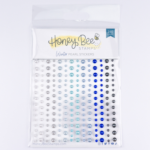 Honey Bee Winter Pearls Pearl Stickers 210 Count