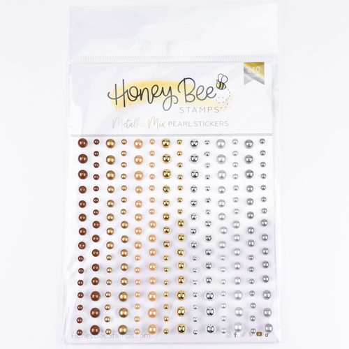 Honey Bee Metallic Mix Pearls Pearl Stickers 210 Count