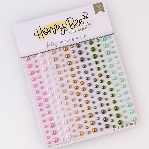 Honey Bee Vintage Pearls- Pearl Stickers - 210 Count