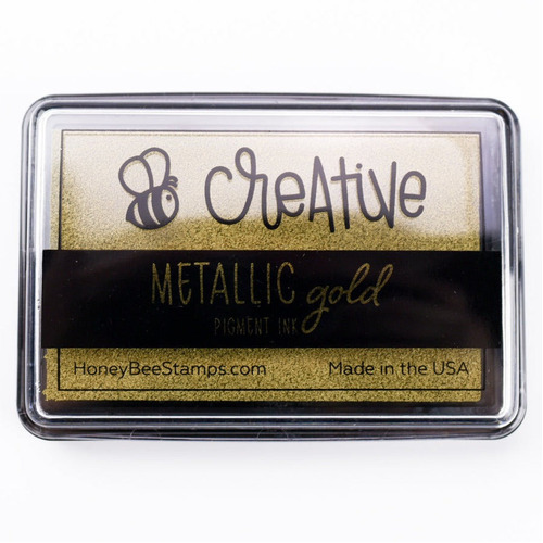 Honey Bee Creative Pigment Ink Pad - Gold Metallic