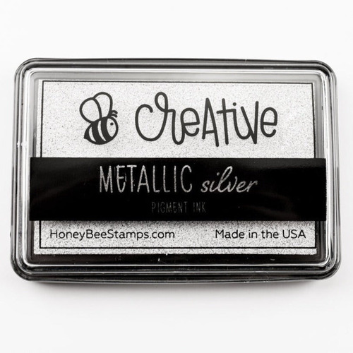 Honey Bee Metallic Silver Bee Creative Pigment Ink Pad