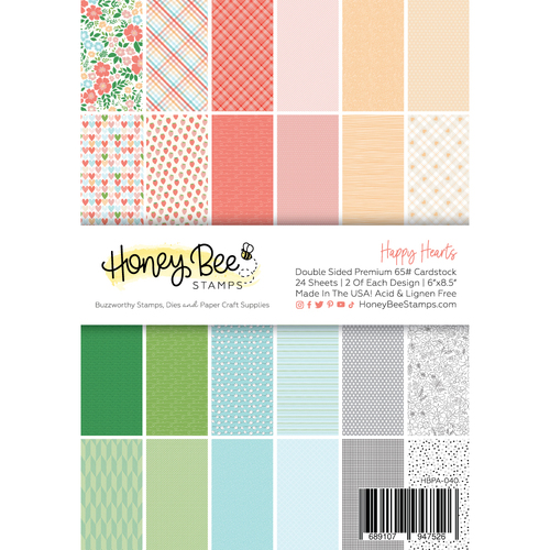 Honey Bee Happy Hearts Paper Pad
