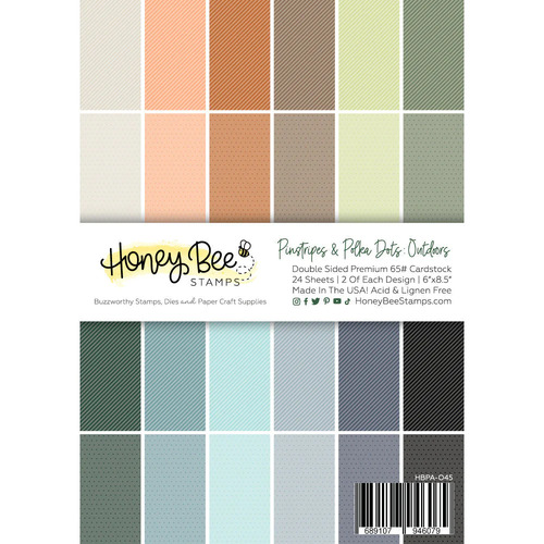 Honey Bee Pinstripes & Polkadots : Outdoors Paper Pad