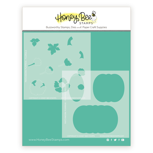 Honey Bee Patchwork Pumpkin Stencil Set