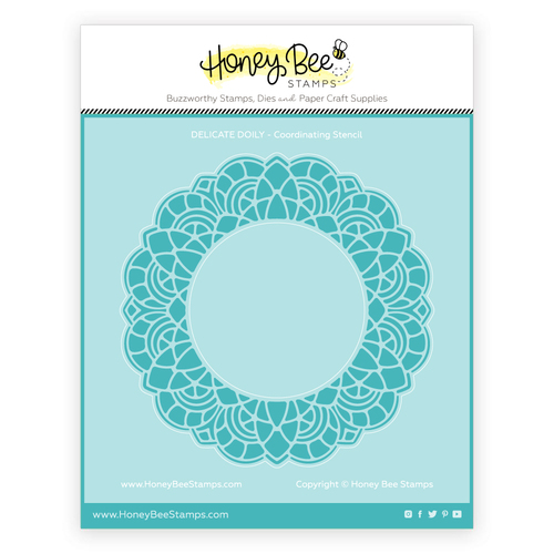 Honey Bee Delicate Doily Coordinating Stencil