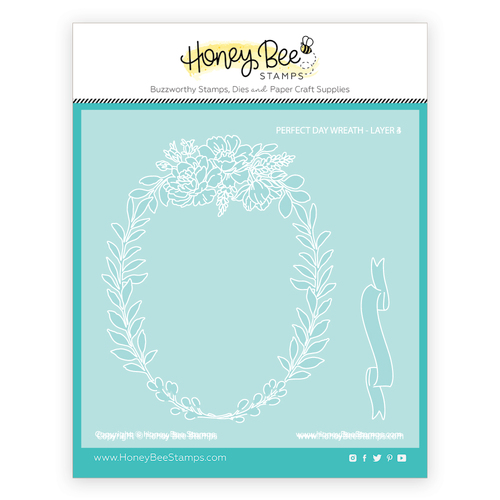 Honey Bee Perfect Day Wreath Coordinating Stencils