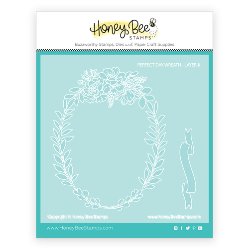 Honey Bee Perfect Day Wreath Coordinating Stencils