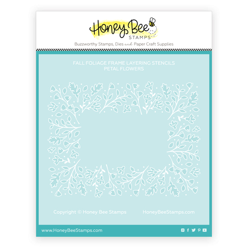 Honey Bee Fall Foliage Frame Coordinating Stencils