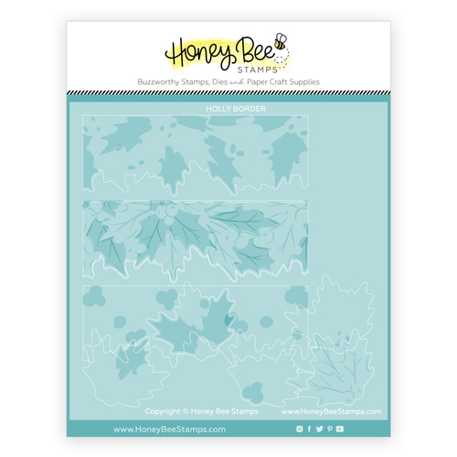 Honey Bee Holly Border Set Of 2 Coordinating Stencils