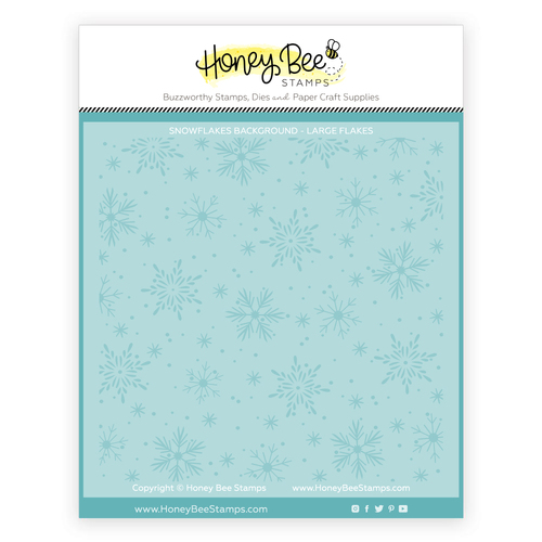 Honey Bee Snowflakes Background Set Of 2 Layering Stencils