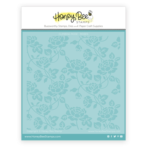 Honey Bee Climbing Rose - Set Of 2 Layering Stencils