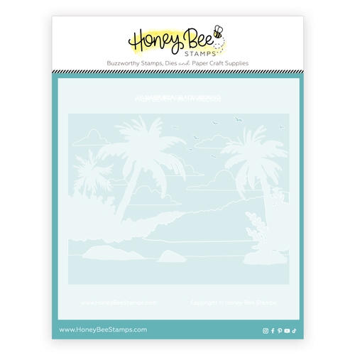 Honey Bee Palm Beach Coordinating Stencil (Set Of 6)