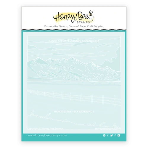 Honey Bee Range Scene Layering Set of 6 Stencils