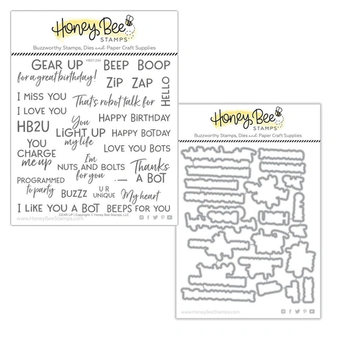 Honey Bee Gear Up Stamp & Die Bundle