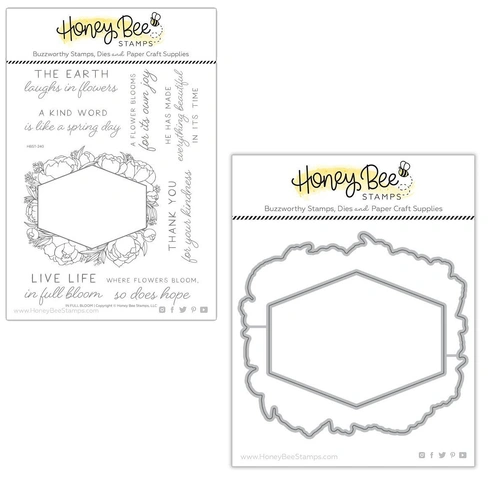 Honey Bee In Full Bloom Stamp & Die Bundle