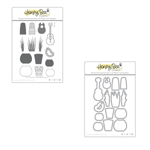 Honey Bee Luau Stamp & Die Bundle