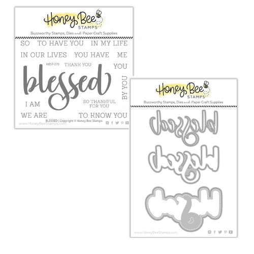 Honey Bee Blessed Stamp & Die Bundle