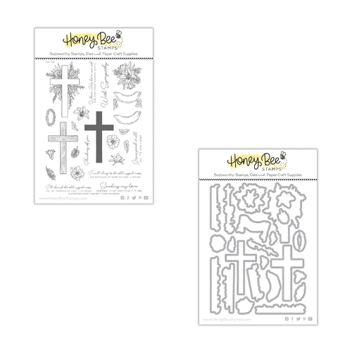 Honey Bee Old Rugged Cross Stamp & Die Bundle