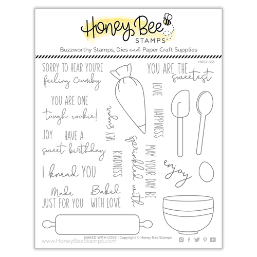 Honey Bee Baked With Love Stamp Set