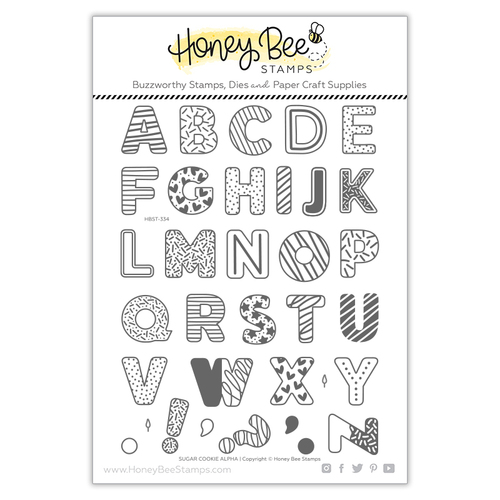 Honey Bee Sugar Cookie Alphabet Stamp Set
