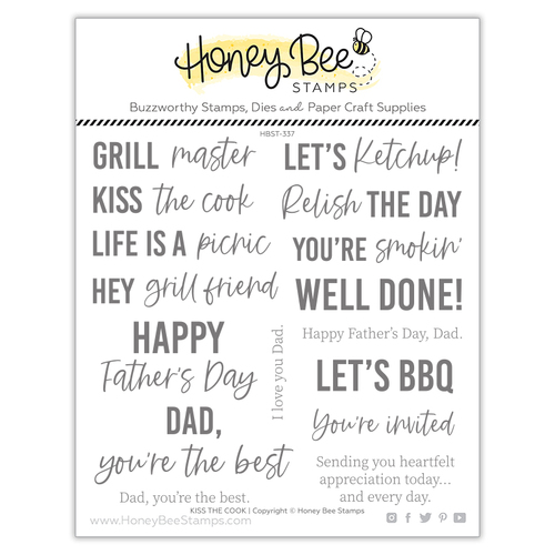 Honey Bee Kiss The Cook Stamp Set