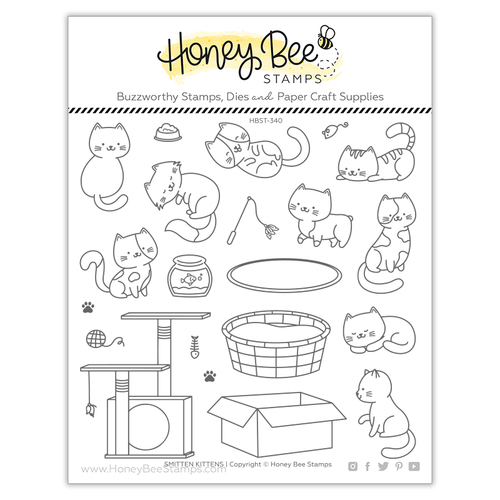 Honey Bee Smitten Kittens Stamp Set