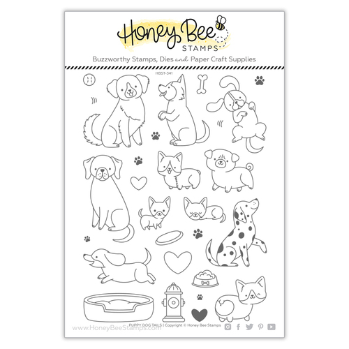 Honey Bee Puppy Dog Tails Stamp Set