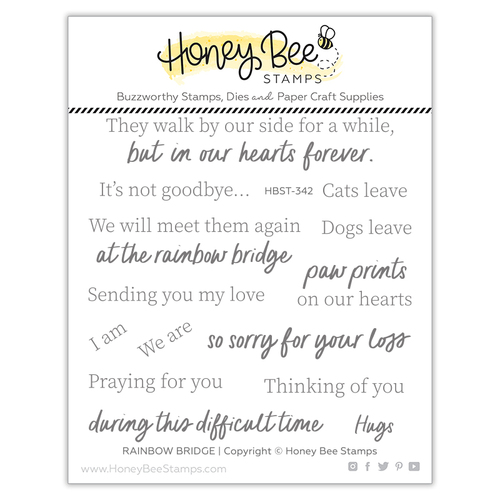 Honey Bee Rainbow Bridge Stamp Set