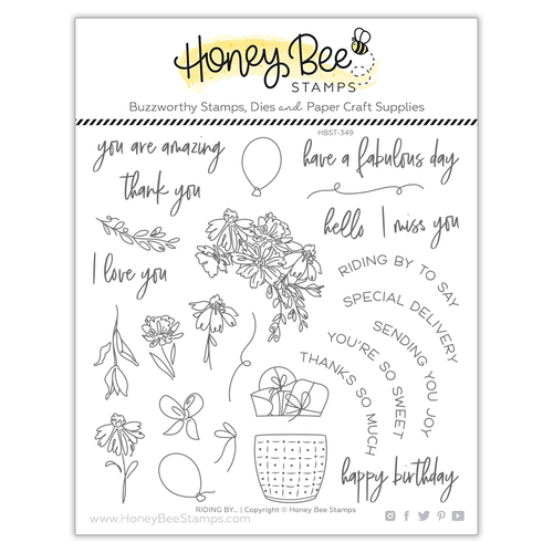 Honey Bee Riding By Stamp Set