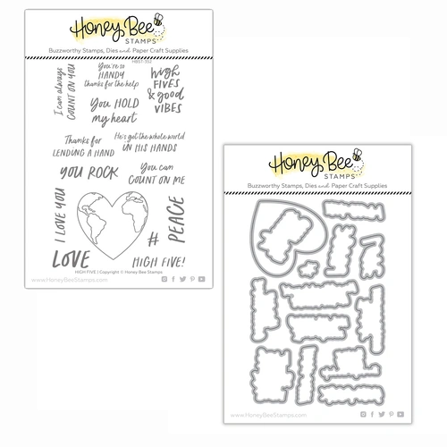 Honey Bee High Five Stamp & Die Bundle