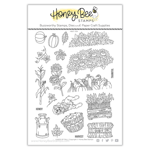 Honey Bee Loads Of Fall 6x8 Stamp Set