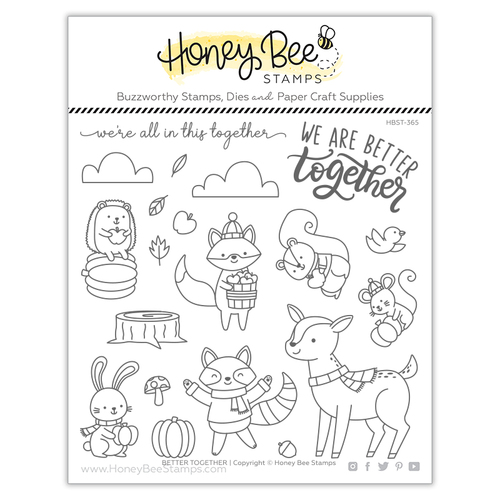 Honey Bee Better Together 6x6 Stamp Set