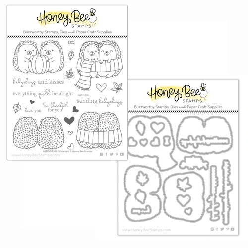 Honey Bee Hedgehugs Stamp & Die Bundle