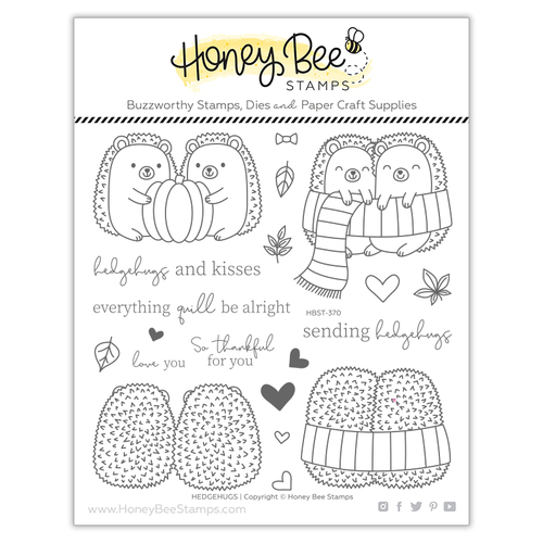 Honey Bee Hedgehugs 6x6 Stamp Set