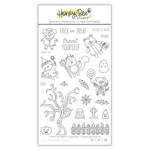 Honey Bee Trick Or Treat 4x6 Stamp Set