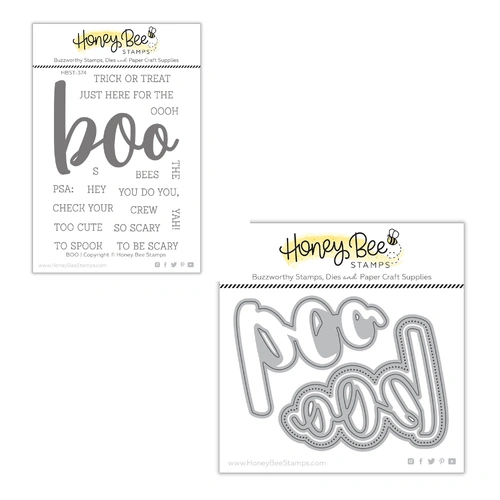 Honey Bee Boo Buzzword Stamp & Die Bundle