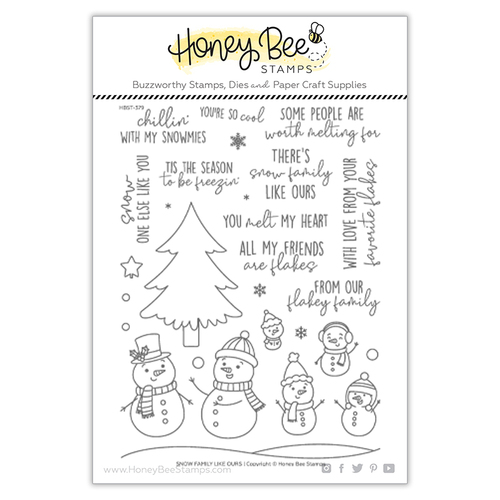 Honey Bee Snow Family Like Ours Stamp Set