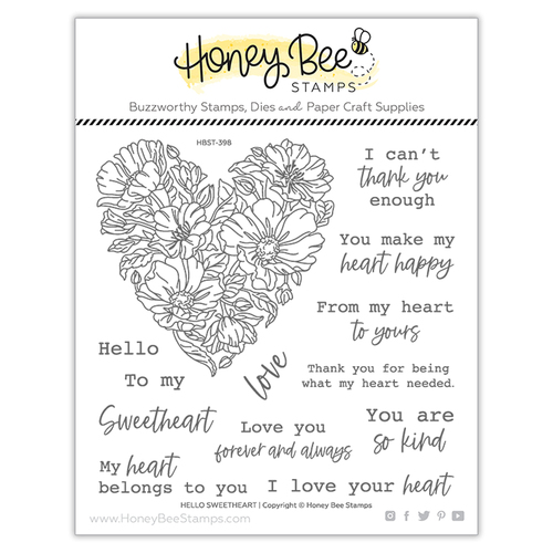 Honey Bee Hello Sweetheart Stamp Set