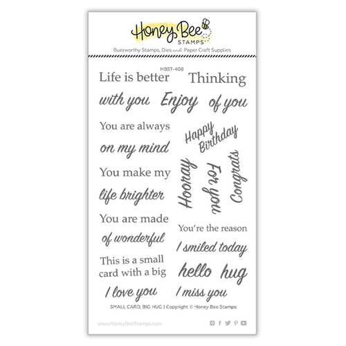 Honey Bee Small Card, Big Hug Stamp