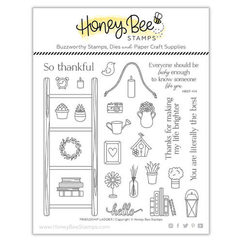Honey Bee Friendship Ladder Stamp