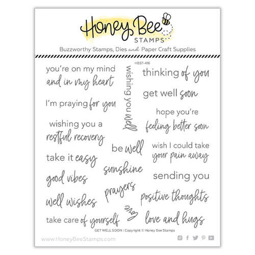 Honey Bee Get Well Soon Stamp