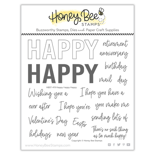 Honey Bee Happy Happy Happy Stamp Set