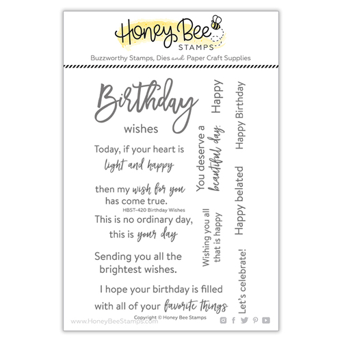 Honey Bee Birthday Wishes Stamp Set